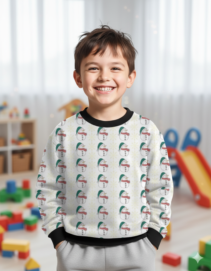 Christmas Time Kids Sweatshirt Cozy & Cheerful