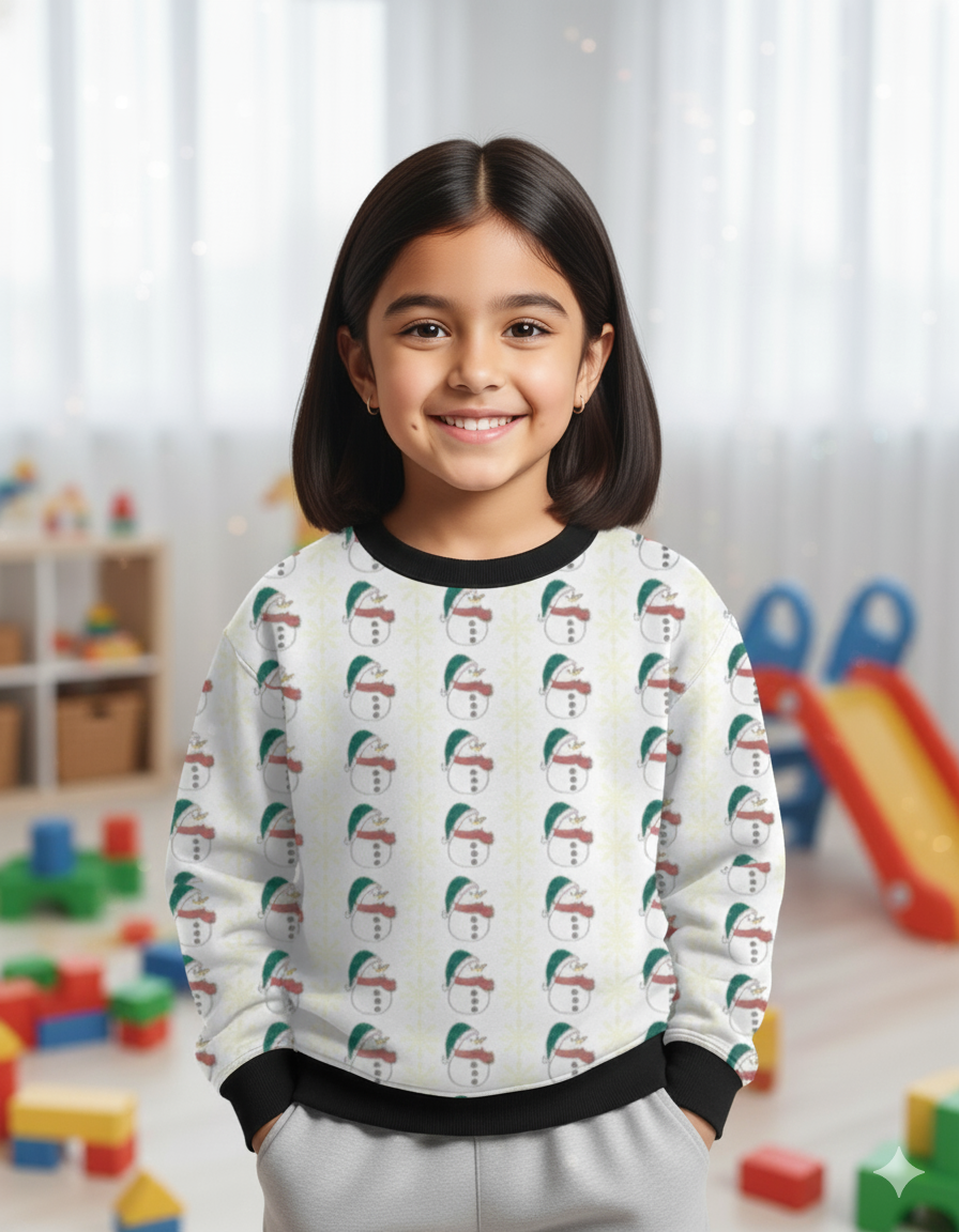 Christmas Time Kids Sweatshirt Cozy & Cheerful