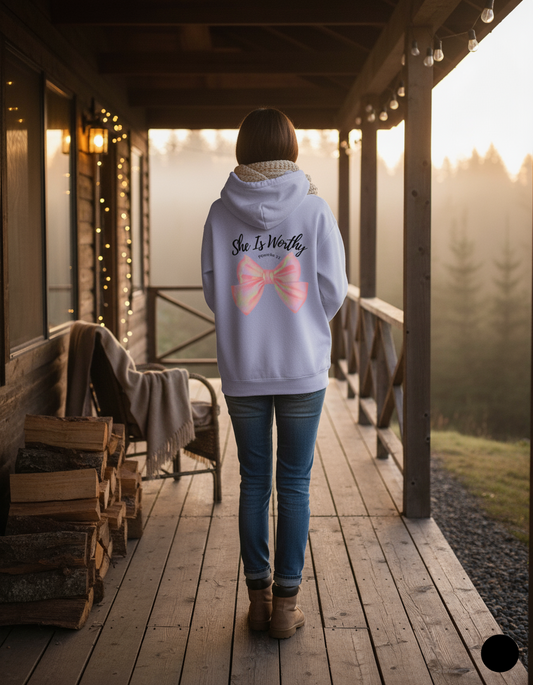 Proverbs 31 Oversized Hoodie Faith, Strength & Feminine Grace
